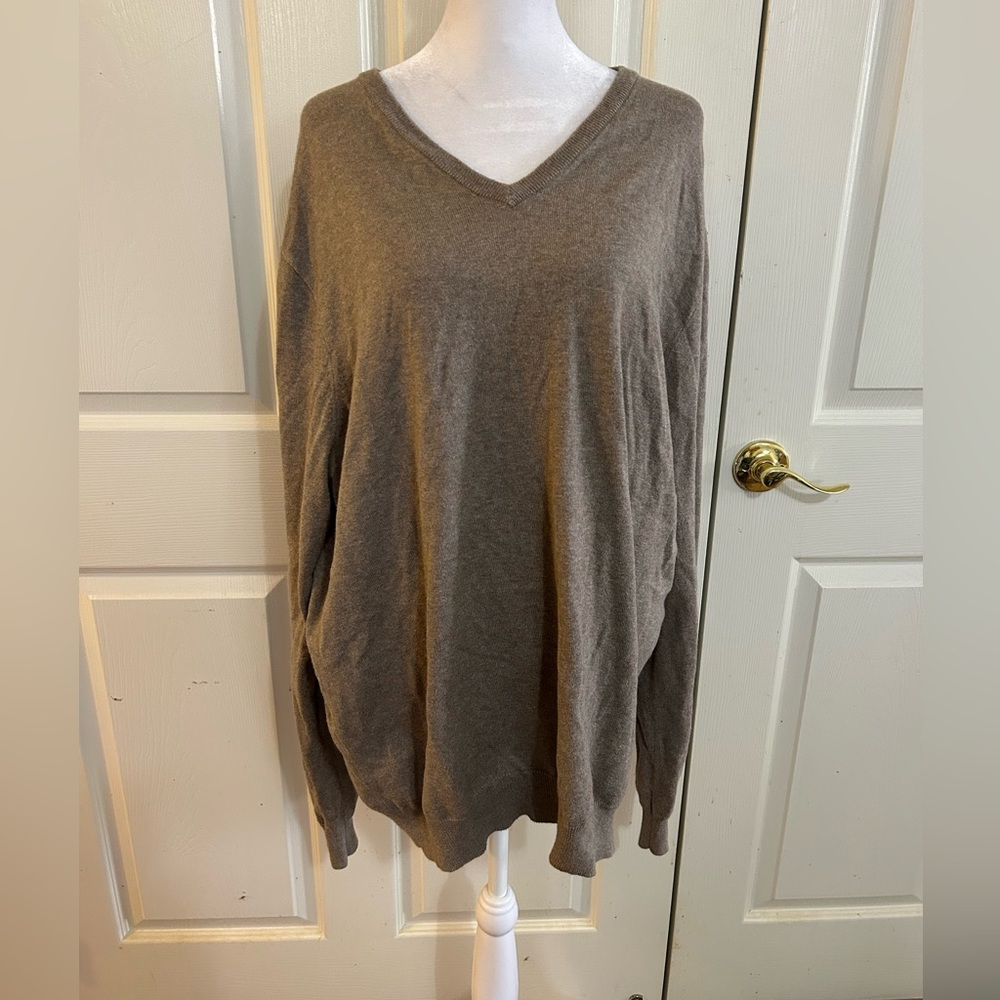 J. Crew tan cashmere blend men’s sweater XLT